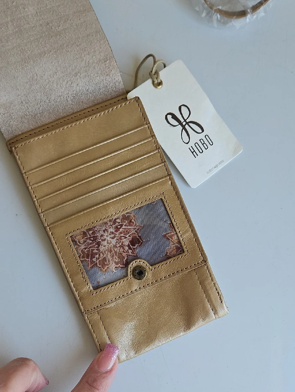 New HOBO token gold dust crossbody